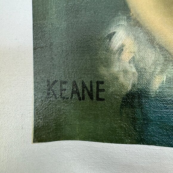 Vintage Margaret Keane No Dogs Allowed Big Eyes Canvas Print 12"x24" - Picture 3 of 4